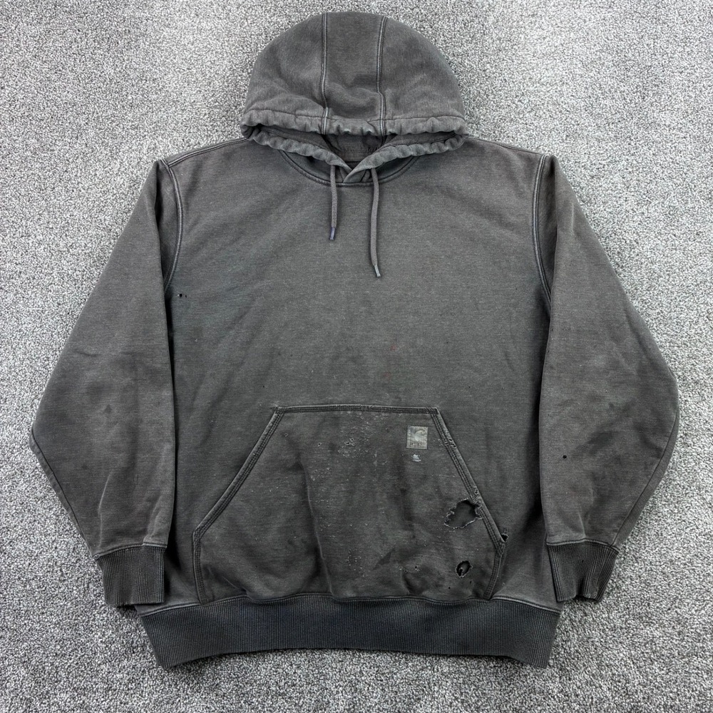Carhartt Rain Defender Hoodie Mens 2XL Gray Paxton Heavyweight 100615 026